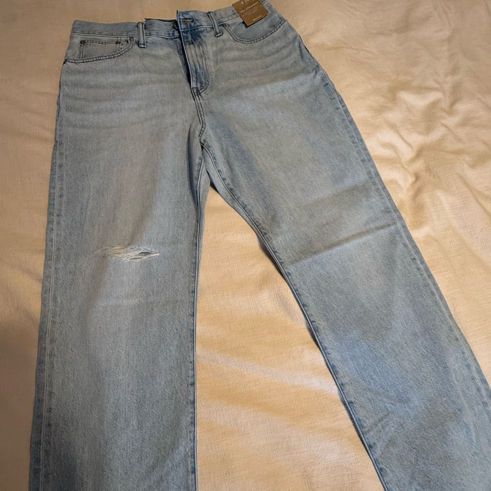Madewell ‘90s straight light wash, W30 NWT